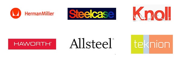 Logos of top steel and construction brands at Cube World USA.
