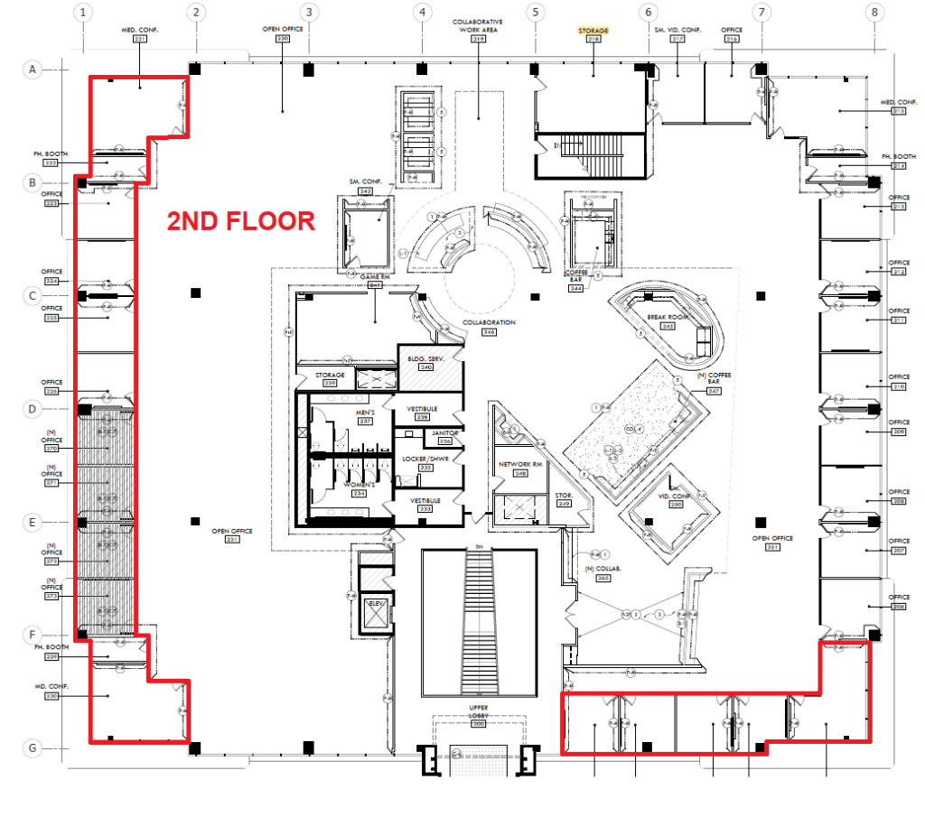 Floor plan layout for Cube World USA's design services.
