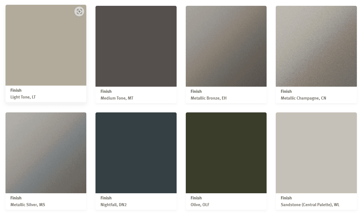 Diverse color options for modern floor designs at Cube World USA.
