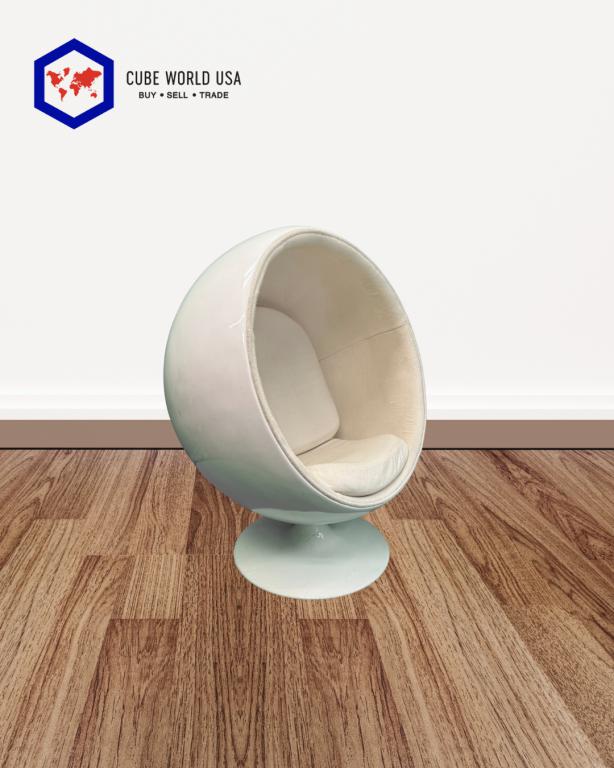 Stylish egg-shaped office chair ideal for modern workspaces and ergonomic comfort.