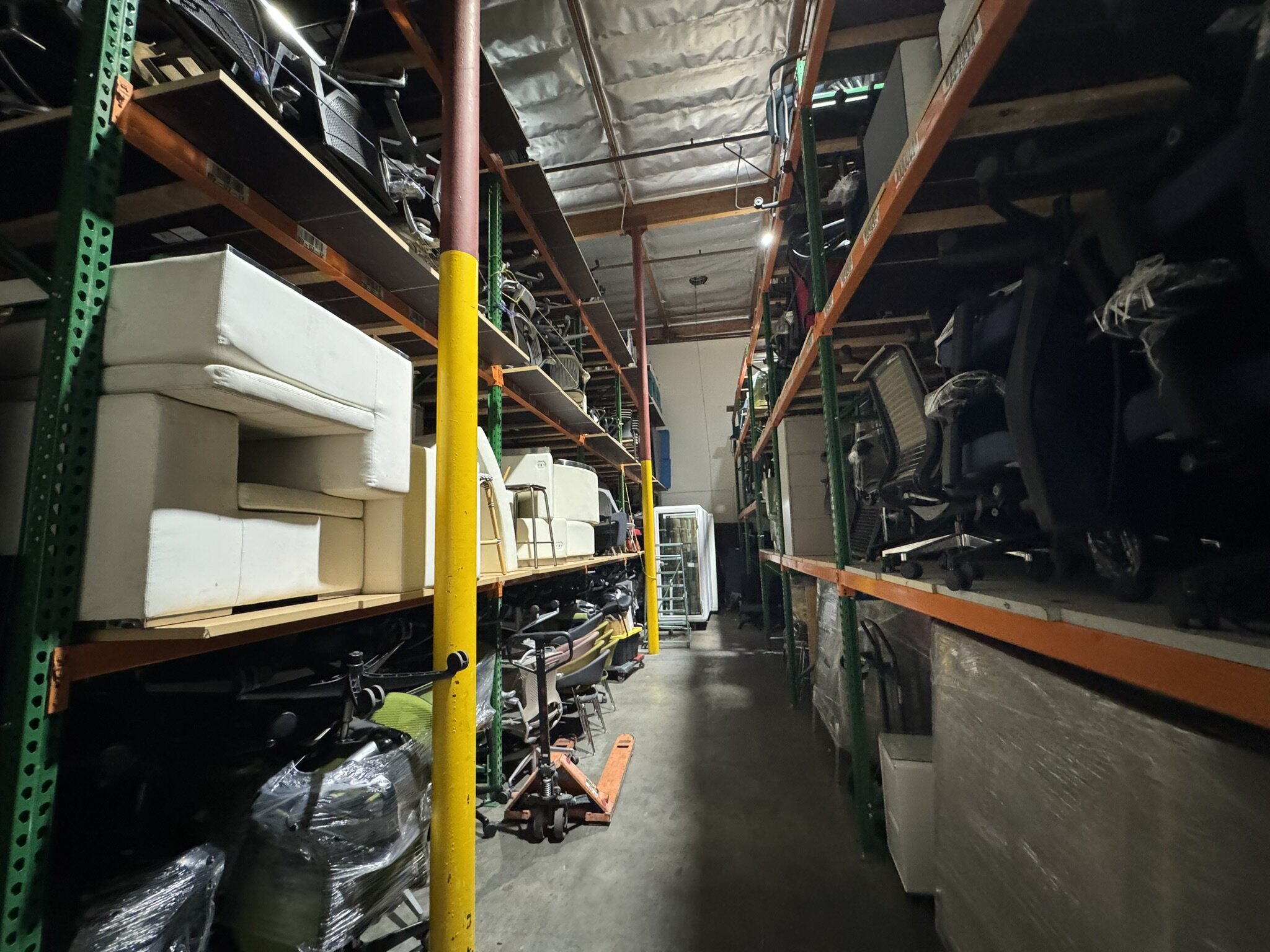 Office furniture storage and organization at Cube World USA.